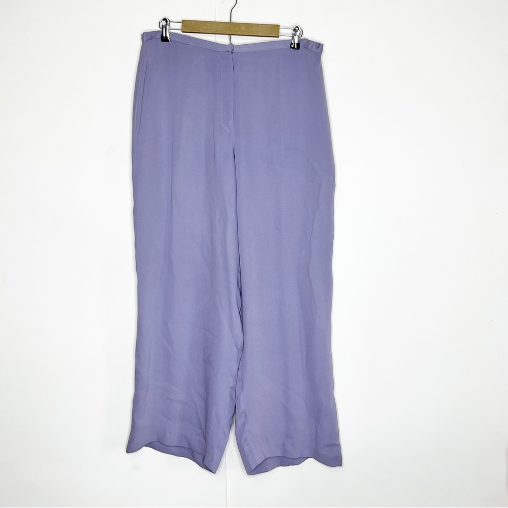 Eileen Fisher Lavender Wide-Leg Pants
